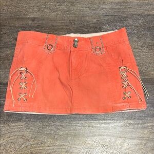 Neon pink Playboy Mini Skirt